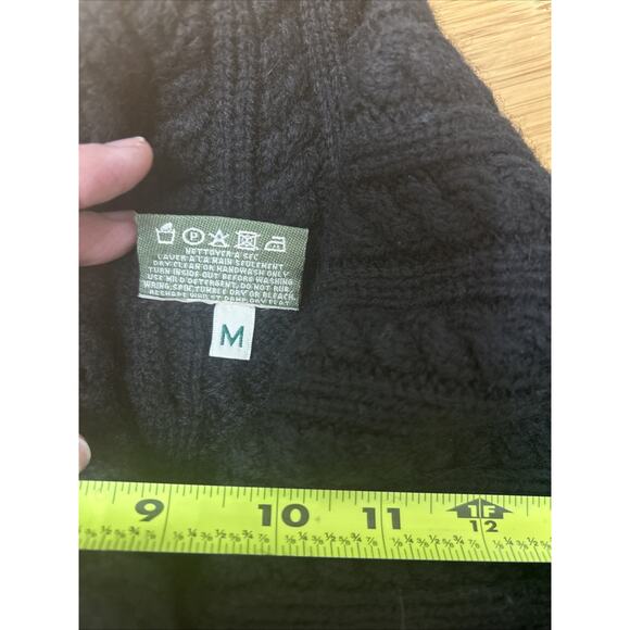 Carraig Donn 100% Merino Wool Chunky Cable Knit Cozycore CabinCore Ireland Sz M - Picture 6 of 9